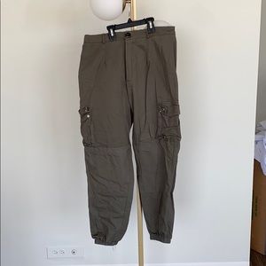 Khaki Green Cargo Pants